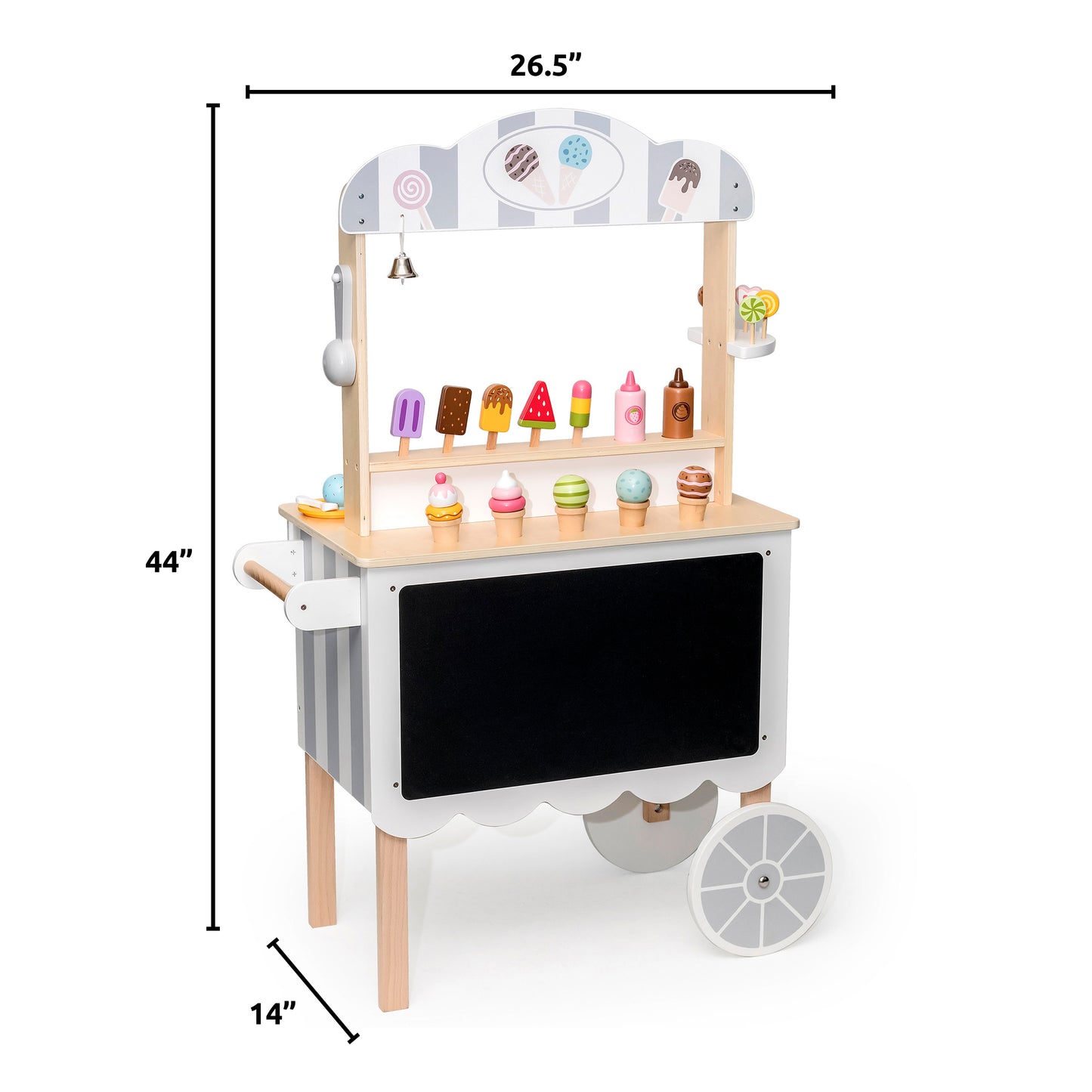 Ice Cream Cart Wooden Playset