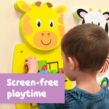 Giraffe Activity Wall Panel