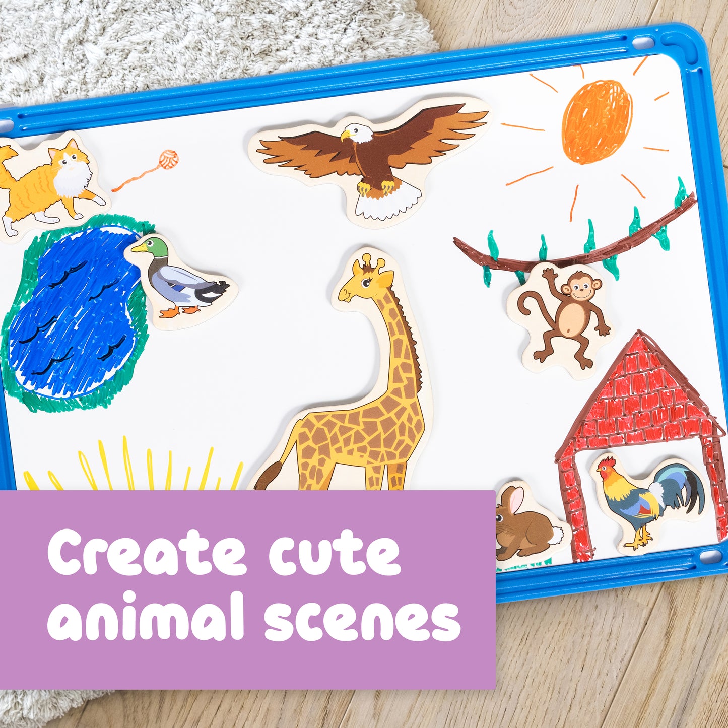 Wooden Magnets - Animals