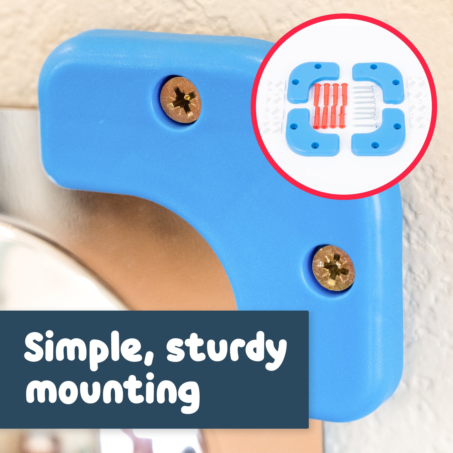 Sensory Wall Toddler Mirror - Large - 9 Bubbles