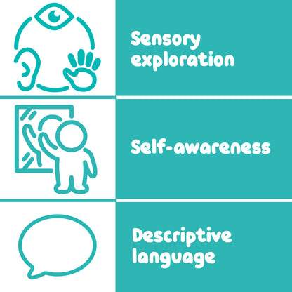 Sensory Wall Toddler Mirror - Large - 16 Bubbles