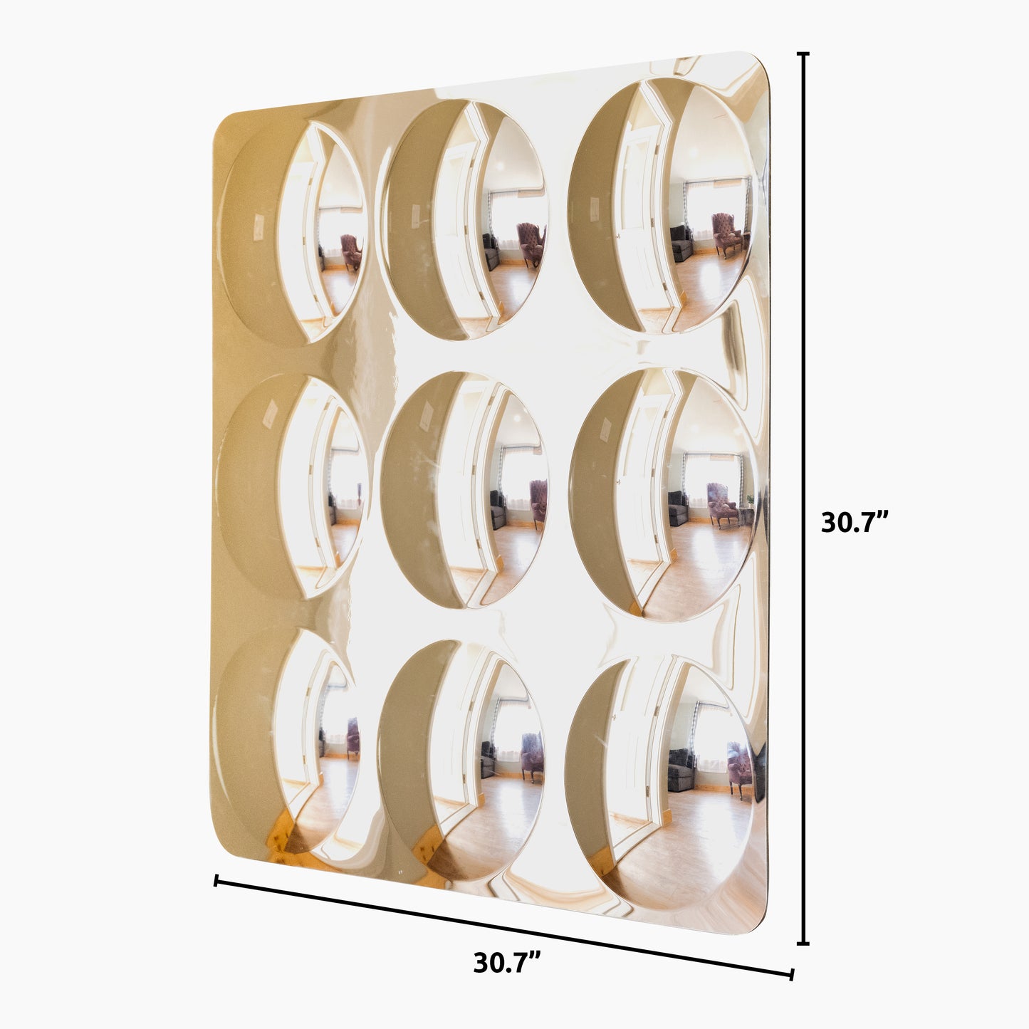 Sensory Wall Toddler Mirror - Giant - 9 Bubbles