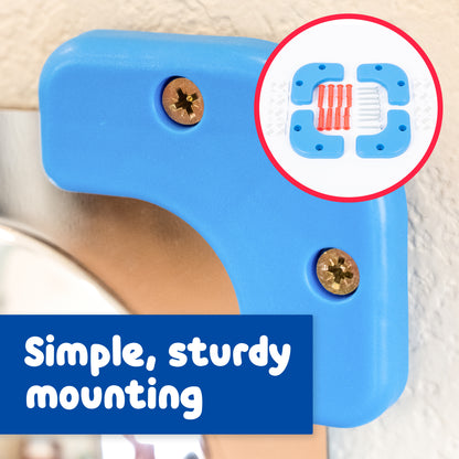 Sensory Wall Toddler Mirror - Giant - 9 Bubbles