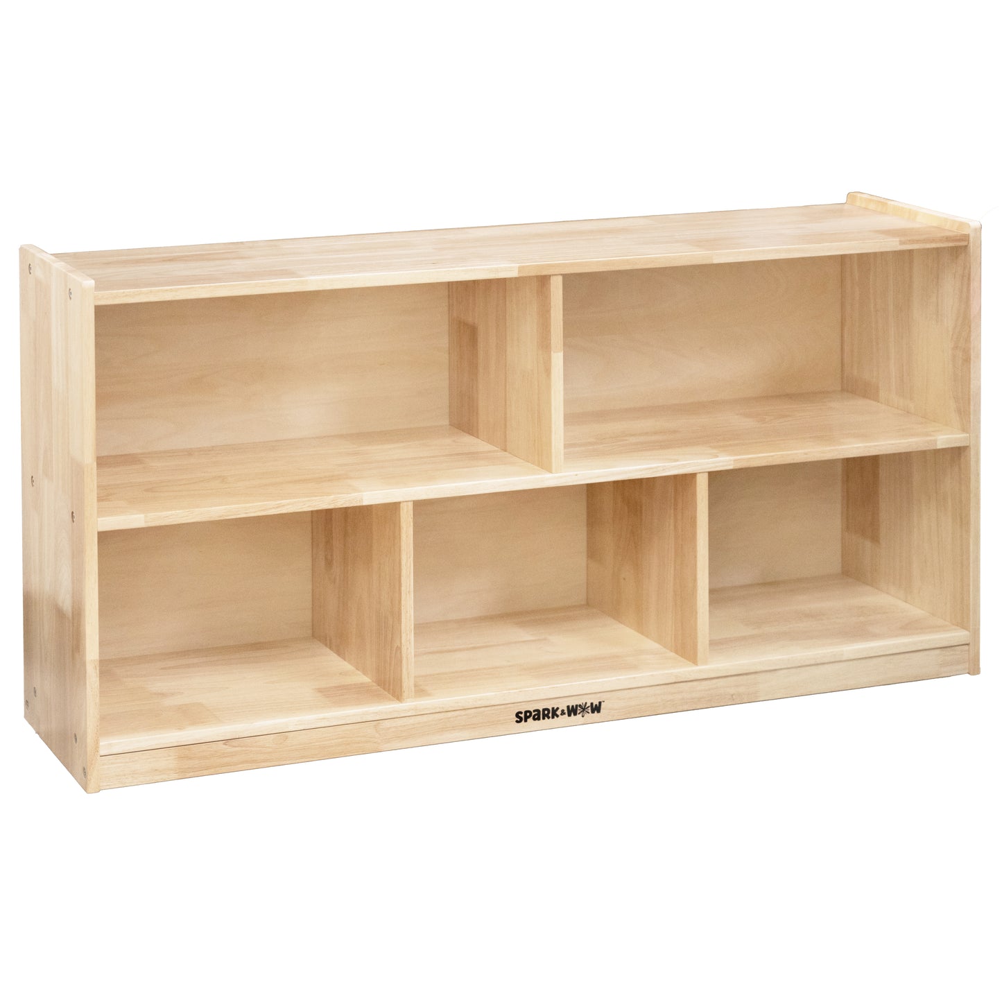 5-Compartment Solid Wood Storage Cabinet