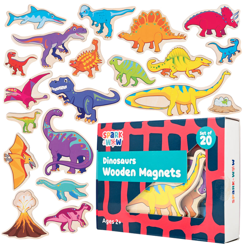 Wooden Magnets - Dinosaurs