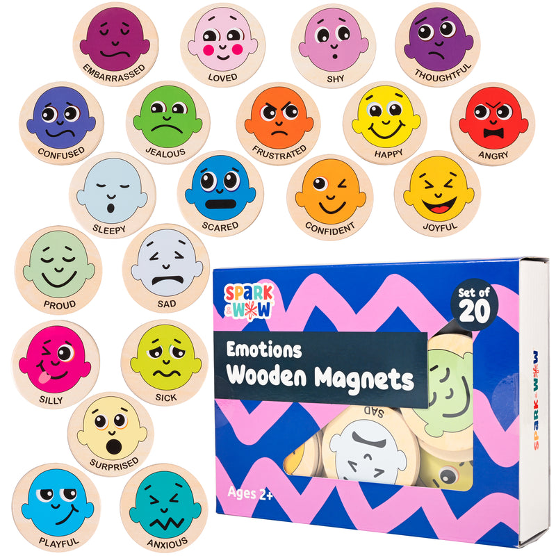 Wooden Magnets - Emotions