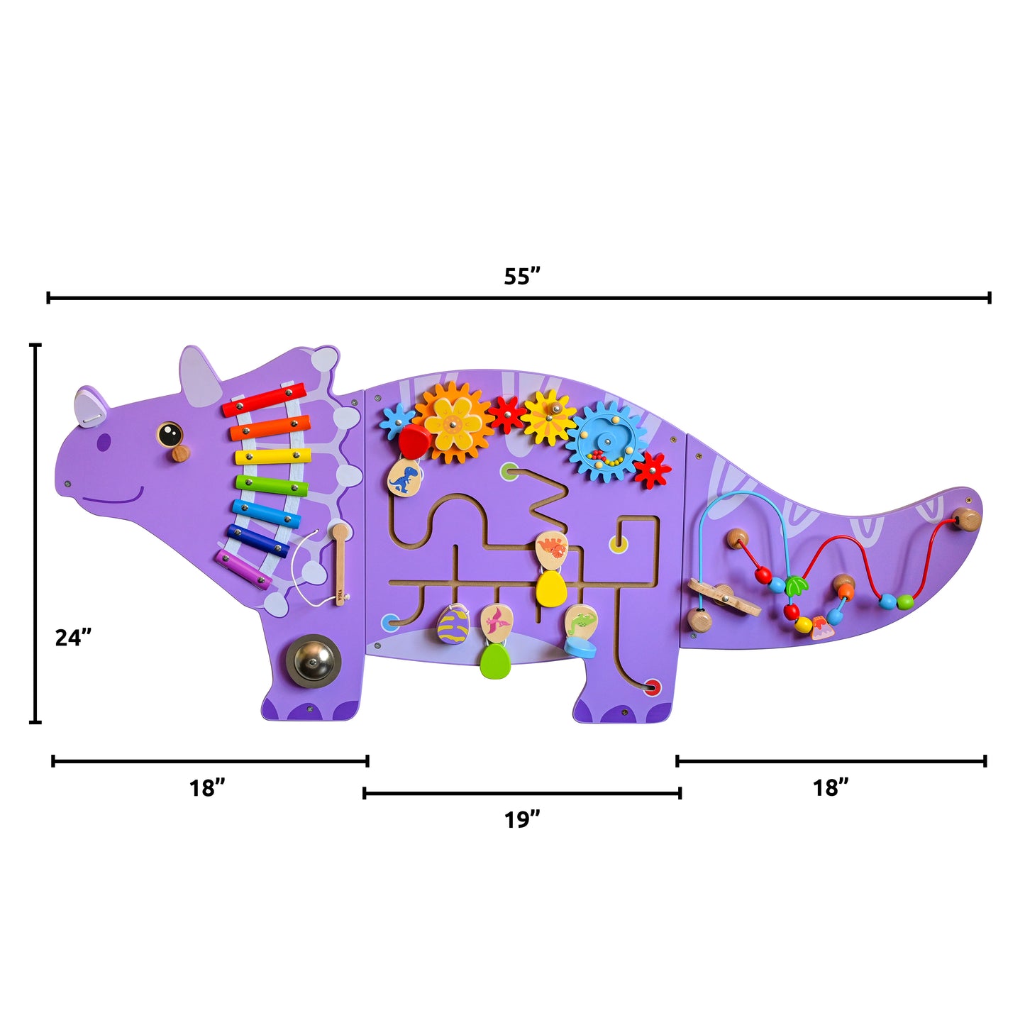 Triceratops Activity Wall Panels