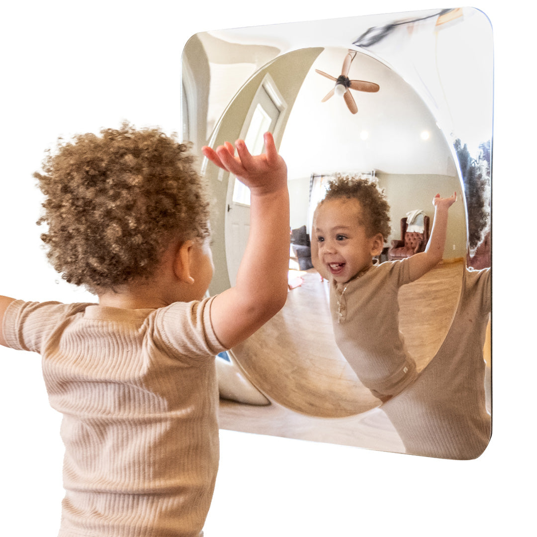 Sensory Wall Toddler Mirror - Large - 1 Bubble