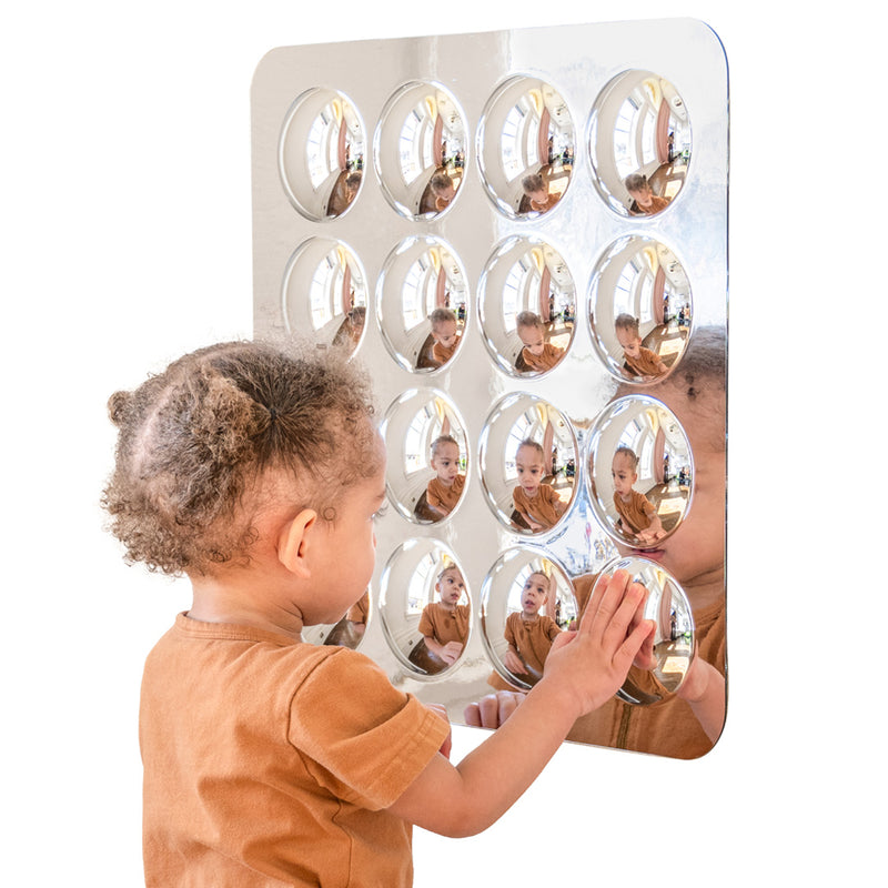 Sensory Wall Toddler Mirror - Large - 16 Bubbles