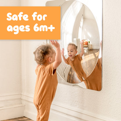 Sensory Wall Toddler Mirror - Giant - 1 Bubble