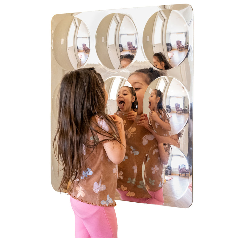 Sensory Wall Toddler Mirror - Giant - 9 Bubbles