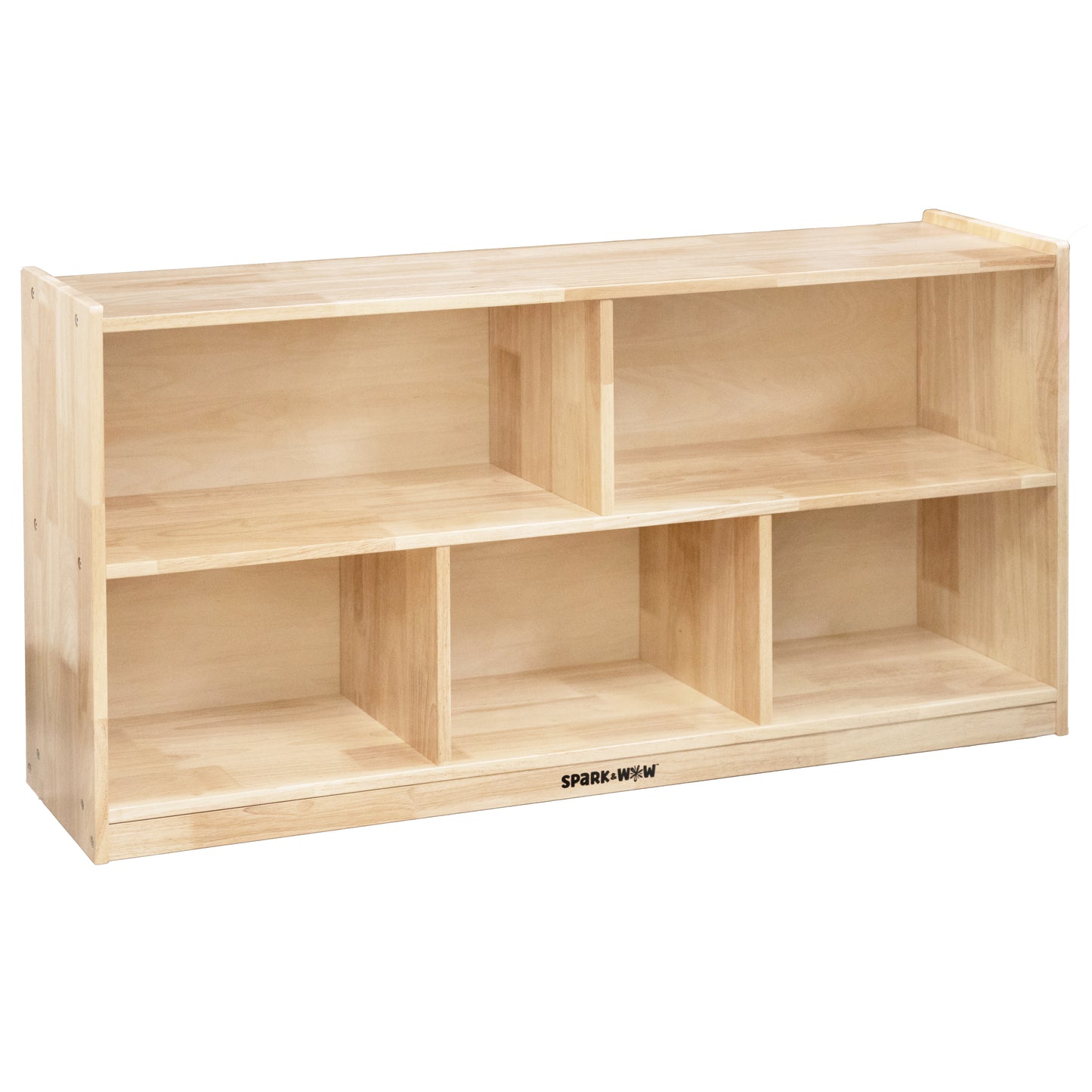 5-Compartment Solid Wood Storage Cabinet